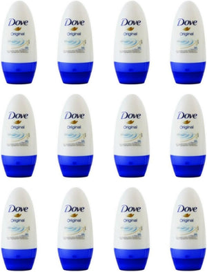 Confezione da 12 pezzi | Dove Deo ROLL ON Original Classico con crema