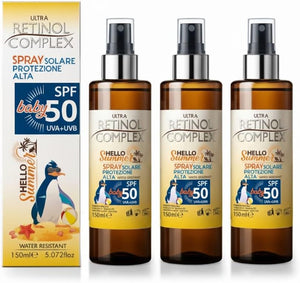 3 Pezzi - Ultra Retinol Complex Spray Protezione Solare Per Bambini