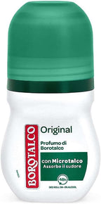 6x Borotalco Deo Roll-On Originale, Profumo di Borotalco, 50 ml