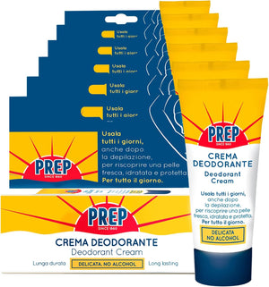 6x Prep Crema Deodorante per tutti i tipi di Pelle Antitraspirante