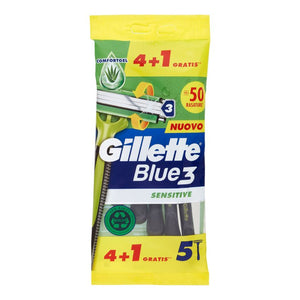 Gillette Blue3 Rasoio Sensitive x4+1