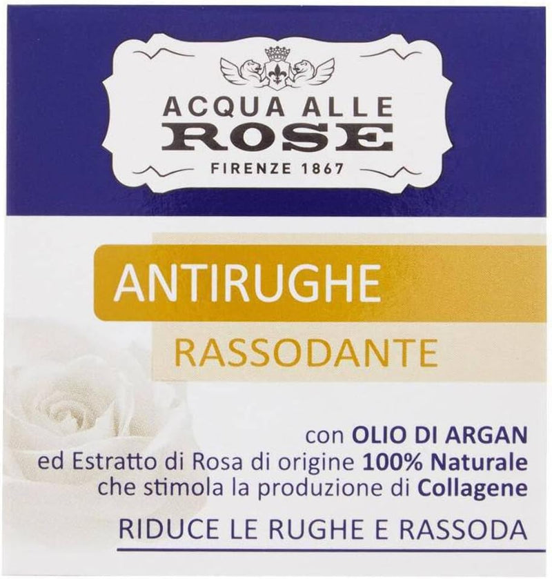 Acqua alle Rose Crema Viso Antirughe con Olio di Argan e Estratto di