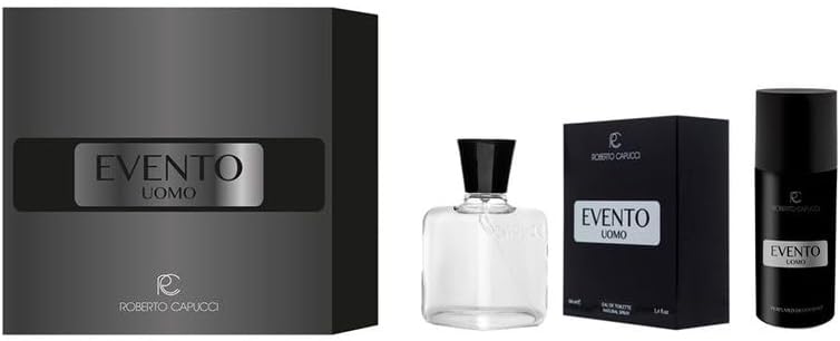 CAPUCCI EVENTO UOMO COFANETTO EAU DE TOILETTE ML.100 SPRAY +