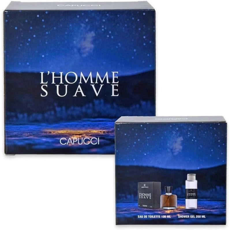 CAPUCCI L'HOMME SUAVE COFANETTO EAU DE TOILETTE ML.100 + Shower Gel