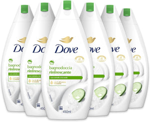 Dove Bagnodoccia Rinfrescante, Idratante Dermo-Naturale, Cetriolo
