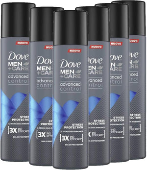 Dove Deodorante Uomo Advanced Control Stress Protection 96H Spray 100 - 4 pezzi
