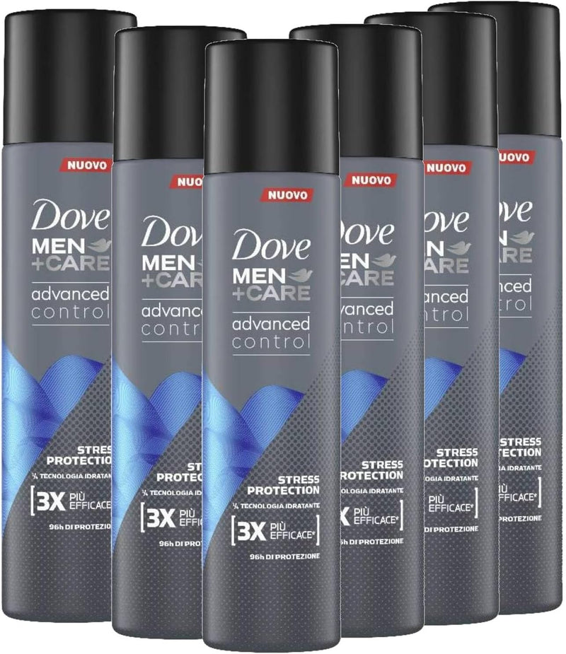 Dove Deodorante Uomo Advanced Control Stress Protection 96H Spray 100 - 4 pezzi