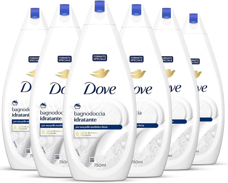 Dove Docciaschiuma Idratante, Formula con Idratante Dermo-Naturale