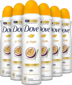Dove, Go Fresh Deodorante Spray Passion Fruit - 6 pezzi da 150ml