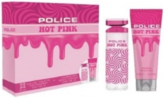 POLICE Cofanetto Hot Pink Donna EDT 100ml, lozione corpo profumata