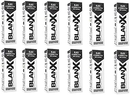Set 12 BLANX Dentifricio black carboni attivi 75 ml prodotto per
