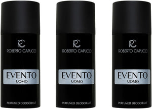 Set Da 3 pz Roberto Capucci Deodorante Spray Evento Uomo 150 ml.