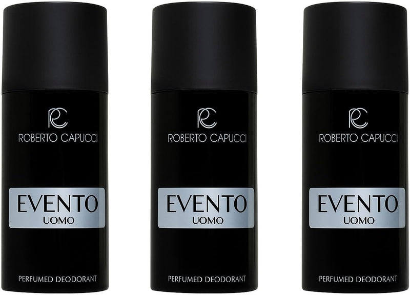 Set Da 3 pz Roberto Capucci Deodorante Spray Evento Uomo 150 ml.
