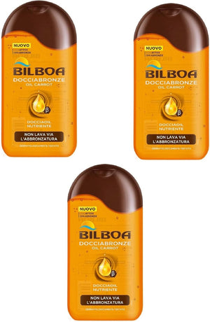 x3 Docciabronze Nutriente Doccia Shampoo Oil Carrot Idrata la Pelle e